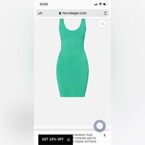 Herve Leger Ottoman Dress XXS